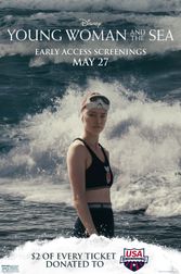 Young Woman and the Sea: Charitable Screening for USA Swimming Poster